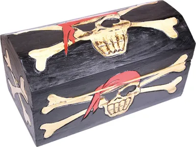 Produktbild von Piratenbox Captain Jack groß (ca. 30 x 17 x 17 cm)