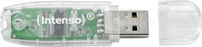 Productafbeelding van Intenso USB 2.0 stick, 32GB, Rainbow-collectie, transparant