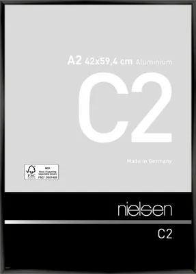 Obrázok produktu pre Hliníkový rám Nielsen C2 42x59,4 cm eloxovaný čierny lesklý