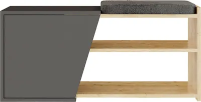 Immagine prodotto di Neneng - Scarpiera, 104x47x37h cm Marrone Quercia, 2 Ripiani