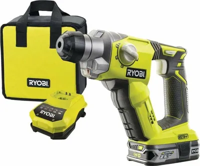 Zdjęcie produktu dla Akumulatorowy młot udarowo-obrotowy RYOBI R18SDS-125S ONE+ z akumulatorem i ładowarką, SDS-Plus, 1,3J, 18V