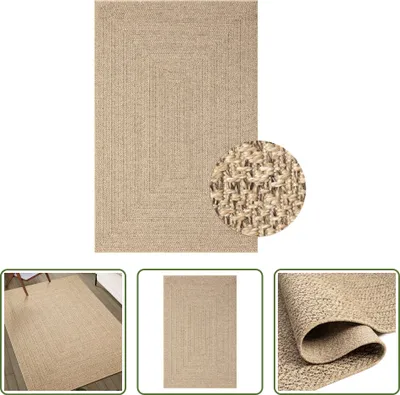 Produktbild von The Living Store Teppich ZIZUR 200x290 cm Jute-Optik Indoor und Outdoor