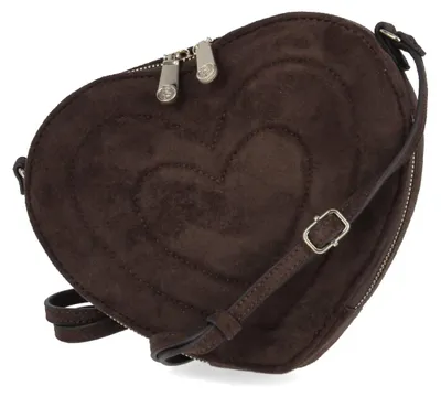 Image de Sac bandoulière pour femmes Fräulein Frida, couleur marron, matière textile. Taille unique