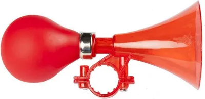 Immagine prodotto di On Bike Campanello a trombetta in plastica rossa per biciclette da bambino