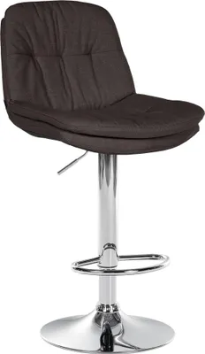 Produktbild von CLP Barhocker Laurel Stoff höhenverstellbar und drehbar dunkelgrau Material Gestell Metall in Chromoptik