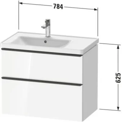 Produktbild von Duravit DE4357004550000 DN WTU WH 784x452x625 Az 1 Ei