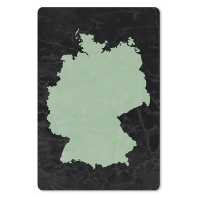 Produktbild von MuchoWow® Mauspad Mousepad Karte Europa - Deutschland - Weiß 18x27 cm - Mousepads - Maus Mat - Pad - Mausunterlage