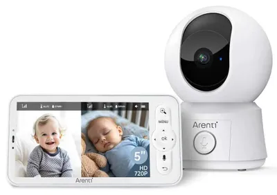 Image de Arenti 2MP/1080P Wi-Fi Video Baby Monitor Kit with LCD