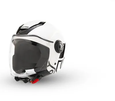Image de Casque jet Malossi blanc brillant taille L