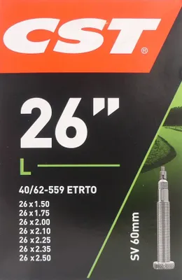 Immagine prodotto di Camera d'aria per bicicletta CST 26 pollici Sclaverand 40-559/62-559 SV 60