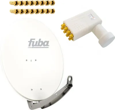 Produktbild von Fuba Antenne 85x85cm Alu Weiß DAA 850 W LNB Octo PremiumX 16 F-Stecker