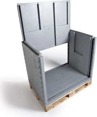 Produktbild von 3x Palettenshipper Isolierboxen aus NEOPOR® ohne Kühlakkus 575L