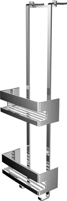 Immagine prodotto di emco system2 étagère à porte, 2 paniers profonds, chromé, 354500125, 354500125