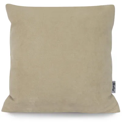 Produktbild von Herlag Dekokissen FEEL 50x50 cm mit Füllung – Zierkissen mit Strukturgewebe, Couchkissen, Wohnzimmerkissen, Bezug waschbar bis 40 °C, Beige