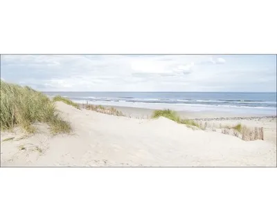 Produktbild von Glasbild Seeblick IV, maritimer Stil, Querformat, 80x30 cm
