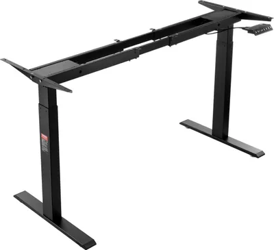 Produktbild von Electric Standing Desk Frame Dual Motor Adjustable 70-117 cm H Black
