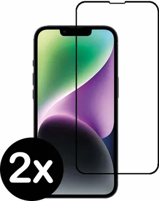 Immagine prodotto di Smartphonica Protezione schermo in vetro temperato Full cover per iPhone 14 in vetro temperato con angoli arrotondati - 2 pezzi