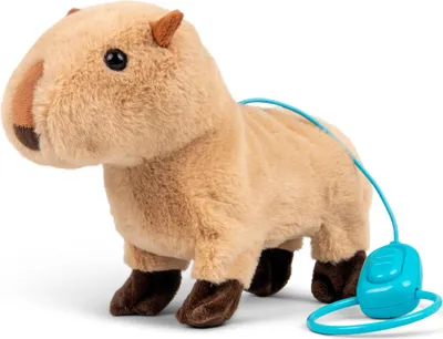 Produktbild von Capybara Animigos Kuscheltier an der Leine mit Lauffunktion