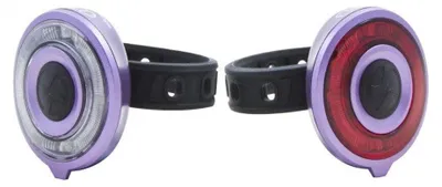 Produktbild von LED-Fahrradlampen-Set Spanninga Bopp, Lila