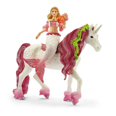 Produktbild von SCHLEICH Bayala® 70593 Meerjungfrau Feya auf einem Unterwasser-Einhorn