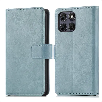 Image de Étui de luxe imoshion pour le Motorola Moto G77 - Bleu clair