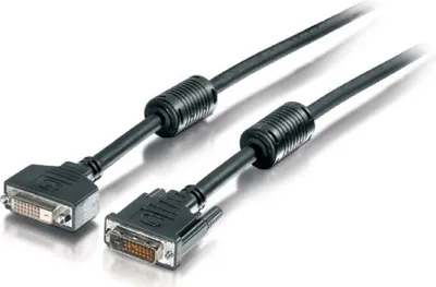 Obrázek produktu pro Equip 118973, 3 m, DVI-D, DVI-D, Samec, Samice, Černá
