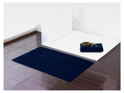 Produktbild von 2er Set Frottee Badvorleger | Duschvorleger 50x70 cm | Navy