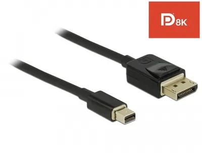 Immagine prodotto di Cavo Delock da connettore mini DisplayPort 1.4 a connettore DisplayPort, 2,0 m