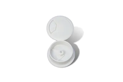 Produktbild von 4 Stück Kabeldurchlass Kabeldurchführung Kabelabdeckung Kabeldose, Weiß, 60mm