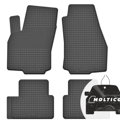 Productafbeelding van Set rubberen vloermatten met rand, geschikt voor alle weersomstandigheden, voor Volvo XC90 I (2002-2014)