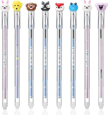 Produktbild von Famanu Gelstift Set - Auslöschbare Tinte - 0,5 mm Spitze - Bunt