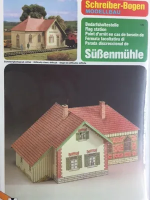 Produktbild von Schreiber-Bogen Kartonmodellbau Bedarfshaltestelle Süßenmühle HO