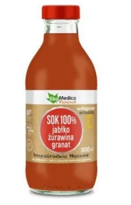 Immagine prodotto di Cocktail di frutta - Mela, mirtillo rosso e melograno, 300 ml