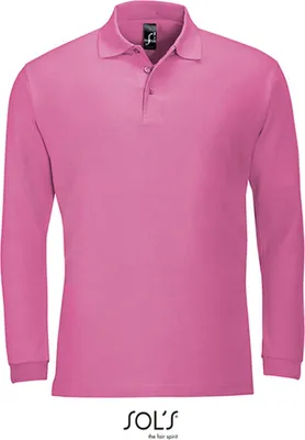 Immagine prodotto di SOLs 11353 | Polo a maniche lunghe da uomo Winter II - Colore: Rosa Flash - Taglia: XXL