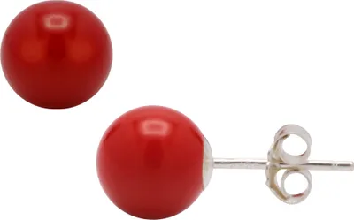 Ohrstecker-aus-Koralle-und-925er-Silber