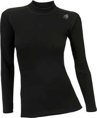 Produktbild von Aclima WarmWool Women's Crew Neck Shirt, Farbe:jet black, Größe:S