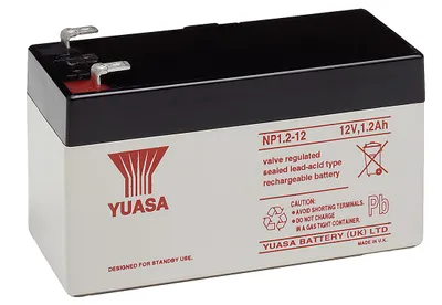 Image de Yuasa Bleiakku 12 V, 1.2 Ah (1.2-12) Bleiakku, VdS AKKU 12-1.2 Yuasa (NP1.2-12) VDS
