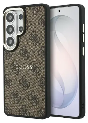 Obrázok produktu pre Puzdro GUESS vhodné pre SAMSUNG S26 Ultra GUHMS26LP4MSEGCW (4G Embossed Ring kompatibilné s MagSafe) hnedé
