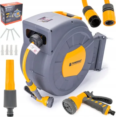 Obrázok produktu pre POWERMAT samonavíjací bubon so záhradnou hadicou 35 m 1/2" PM-ABNW-35M