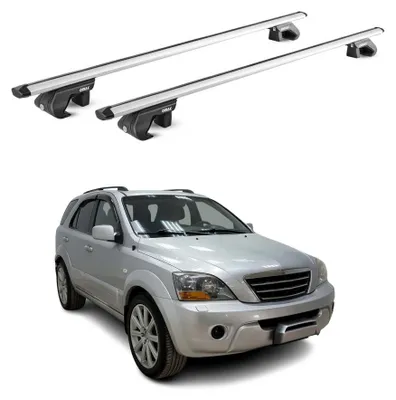 Immagine prodotto di Portapacchi per Kia Sorento JC 2002-2009 alluminio argento 2 pz ABE, productTiles.product.images.aiGenerated