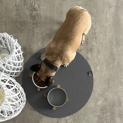 Produktbild von SANOZOO® - Napfunterlage, Öko-Tex, Rund 120 cm Grau