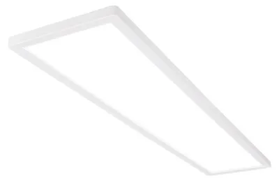 Image de BRILONER SLIM Plafonnier LED ultraplat 98x20cm rectangulaire 36W 4800lm 4000K lumière blanc neutre rétroéclairage Blanc lampe plafond salon bureau cuisine couloir