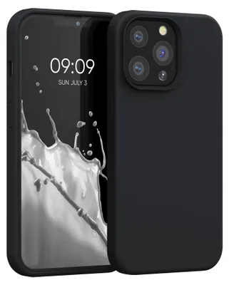 Produktbild von kwmobile Handyhülle für iPhone 13 Pro Hülle, für iPhone 13 Pro Case - Hülle Silikon - kabelloses Laden - Schwarz