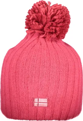 Produktbild von Damenrosa Mütze mit Applikation und Logo - Stilvoll & Bequem