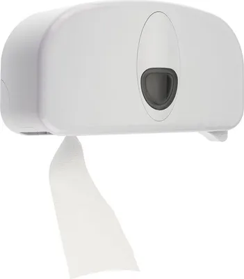 Produktbild von PlastiQline 2020 WC-Rollenhalter aus Kunststoff für 2 Systemrollen mit Schloss