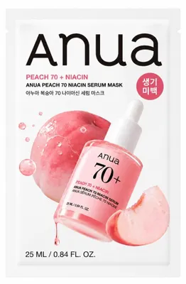Produktbild von Anua - Peach 70 Niacin Serummaske, 1 Blatt