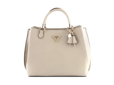 Produktbild von GUESS Gizele Henkeltasche Saffiano Taupe_delete