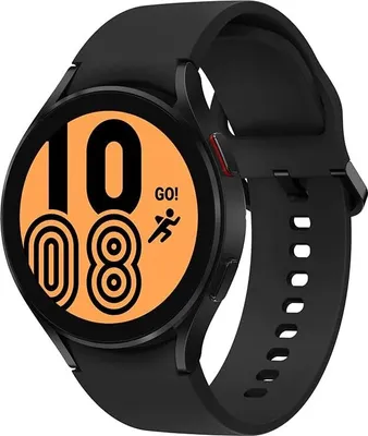 Produktbild von Samsung Galaxy Watch4, Runde LTE Smartwatch, Wear OS, Fitnessuhr, Fitness-Tracker, 44 mm, Schwarz (Deutsche Version)