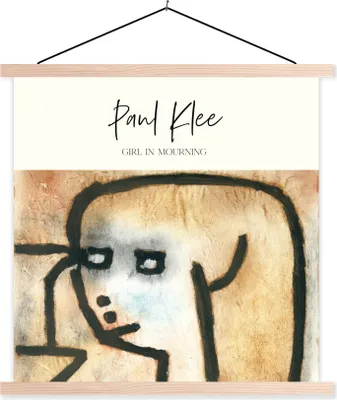 Produktbild von MuchoWow® Textilposter Paul Klee - Alte Meister - Kunst 60x60 cm mit holzfarbenen Rahmen - Wanddekoration