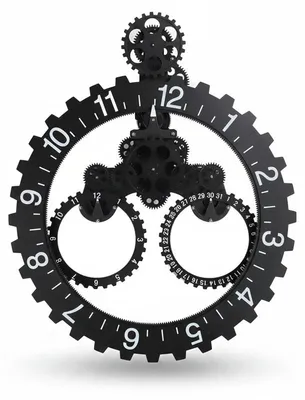 Image de InAndOutdoorMatch - Horloge murale - Style rétro - Noir, Image générée par une IA